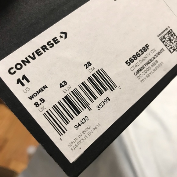 Wmns Converse CTAS Dainty Ox Pink Low Top Sneakers - Picture 11 of 12